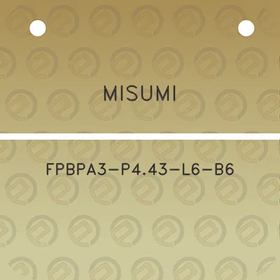 misumi-fpbpa3-p443-l6-b6