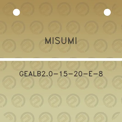 misumi-gealb20-15-20-e-8