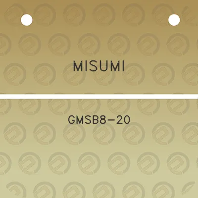 misumi-gmsb8-20