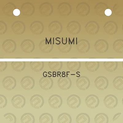 misumi-gsbr8f-s