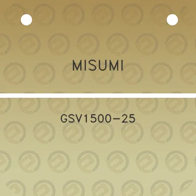 misumi-gsv1500-25