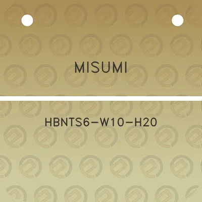 misumi-hbnts6-w10-h20