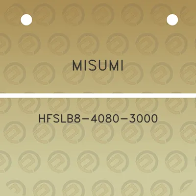 misumi-hfslb8-4080-3000