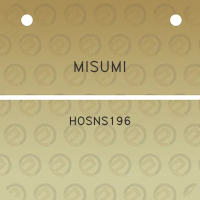 misumi-hosns196