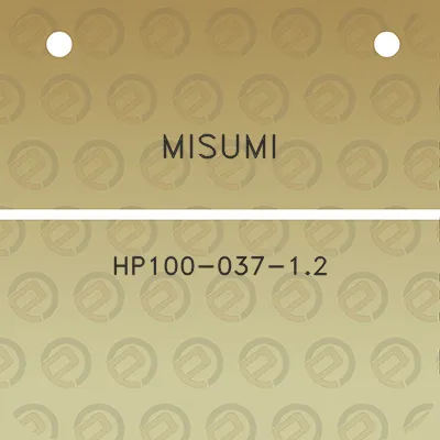 misumi-hp100-037-12