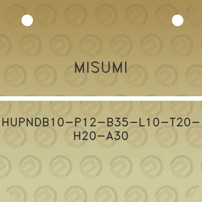 misumi-hupndb10-p12-b35-l10-t20-h20-a30