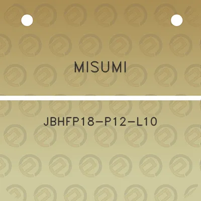 misumi-jbhfp18-p12-l10