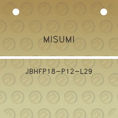 misumi-jbhfp18-p12-l29