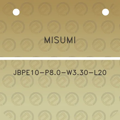 misumi-jbpe10-p80-w330-l20