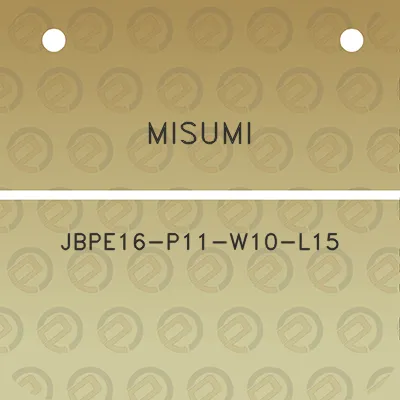 misumi-jbpe16-p11-w10-l15