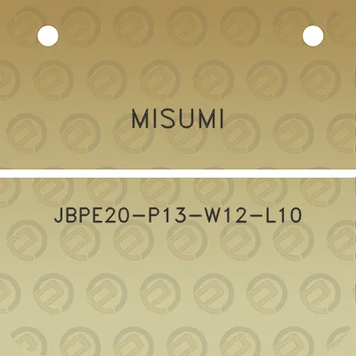 misumi-jbpe20-p13-w12-l10