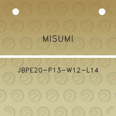 misumi-jbpe20-p13-w12-l14