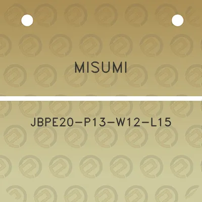 misumi-jbpe20-p13-w12-l15