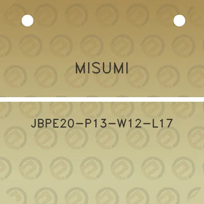 misumi-jbpe20-p13-w12-l17