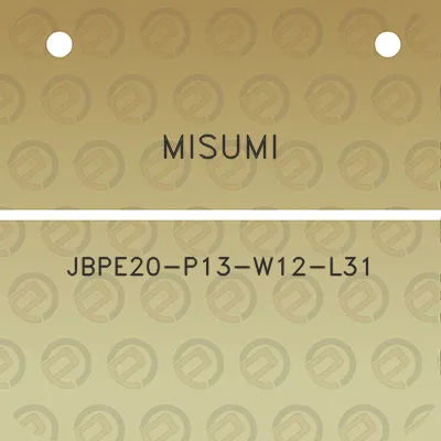 misumi-jbpe20-p13-w12-l31