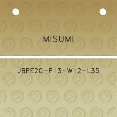 misumi-jbpe20-p13-w12-l35