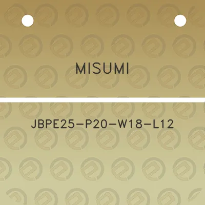 misumi-jbpe25-p20-w18-l12