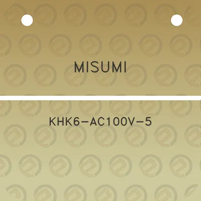 misumi-khk6-ac100v-5