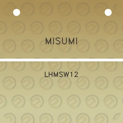 misumi-lhmsw12