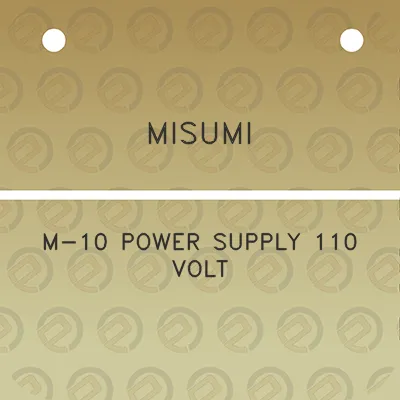 misumi-m-10-power-supply-110-volt