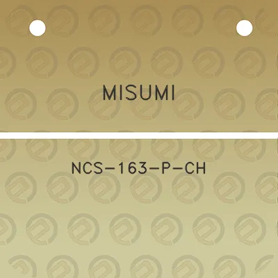 misumi-ncs-163-p-ch