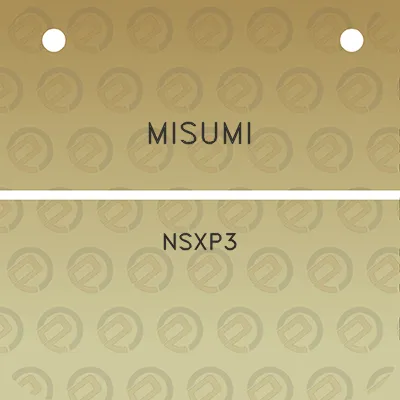 misumi-nsxp3