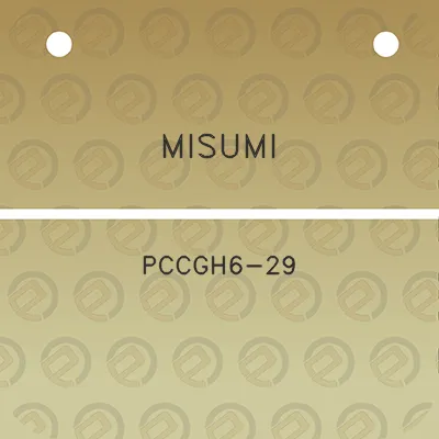 misumi-pccgh6-29