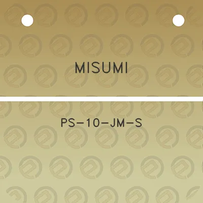 misumi-ps-10-jm-s