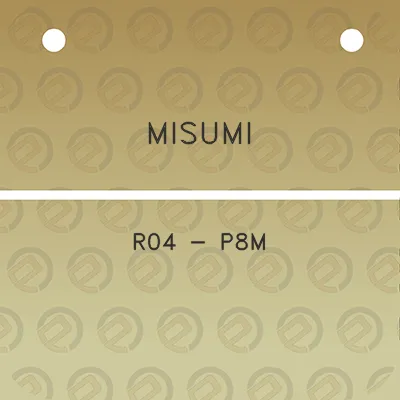 misumi-r04-p8m