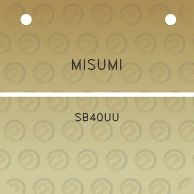 misumi-sb40uu