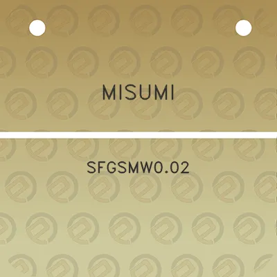 misumi-sfgsmw002