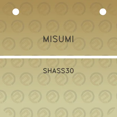 misumi-shass30