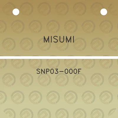 misumi-snp03-000f