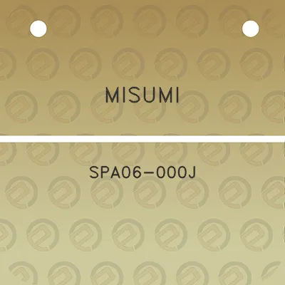 misumi-spa06-000j