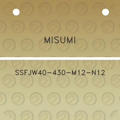 misumi-ssfjw40-430-m12-n12