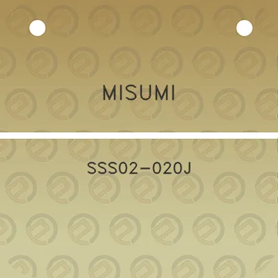 misumi-sss02-020j