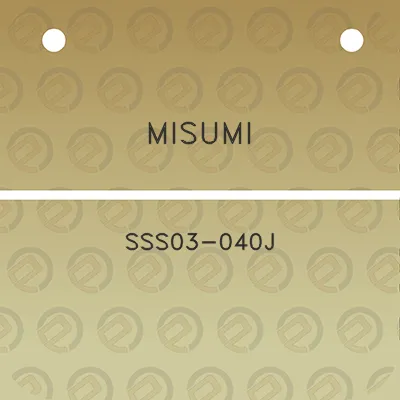 misumi-sss03-040j