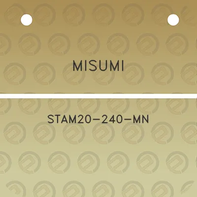 misumi-stam20-240-mn