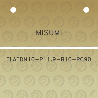 misumi-tlatdn10-p119-b10-rc90