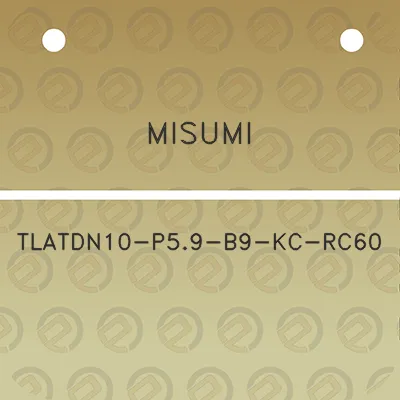 misumi-tlatdn10-p59-b9-kc-rc60