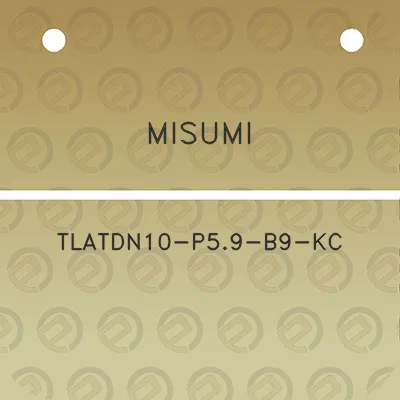 misumi-tlatdn10-p59-b9-kc