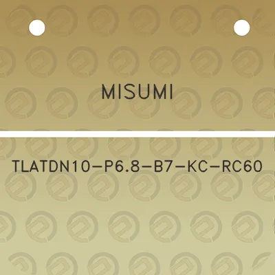 misumi-tlatdn10-p68-b7-kc-rc60