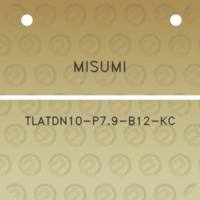 misumi-tlatdn10-p79-b12-kc