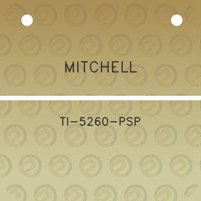 mitchell-ti-5260-psp