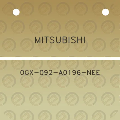 mitsubishi-0gx-092-a0196-nee