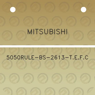 mitsubishi-5050rule-bs-2613-tefc