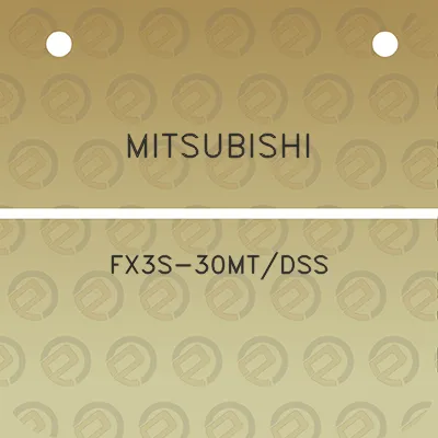 mitsubishi-fx3s-30mtdss