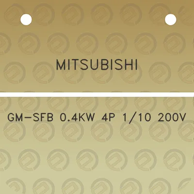 mitsubishi-gm-sfb-04kw-4p-110-200v