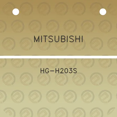 mitsubishi-hg-h203s