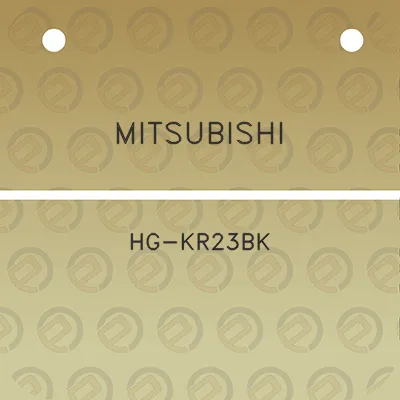 mitsubishi-hg-kr23bk